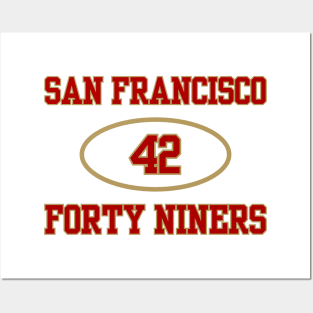 SAN FRANCISCO 49ERS RONNIE LOTT #42 Posters and Art